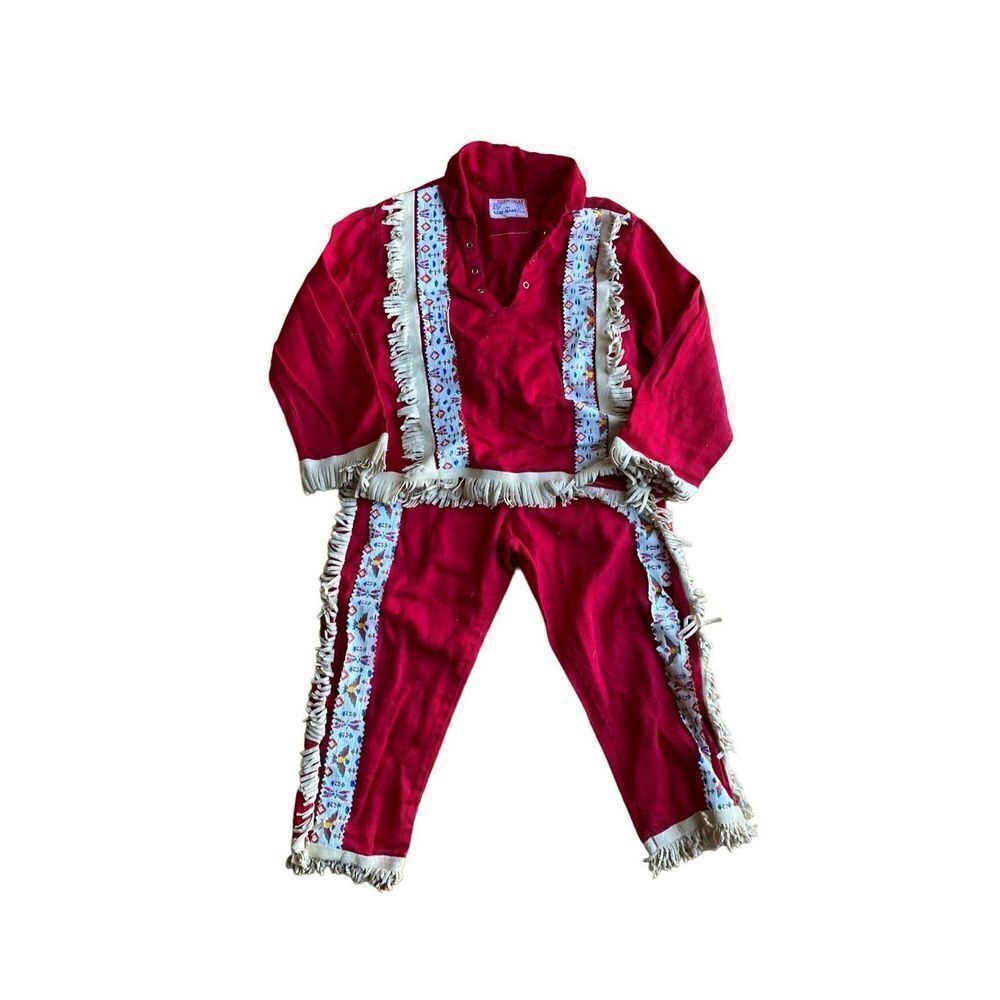 plainsman blue vintage Jean Corp children’s Native American costume
